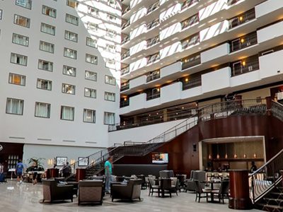 オンオフどちらにも最適なホテル。：Hilton Nashville Downtown